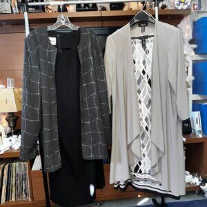 Women's Size 16 Dresses with Jackets--4 OUTFITS 4 $40 (Black Jacket Reversible)